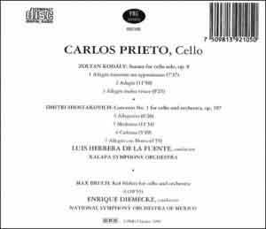 Carlos Prieto Cello