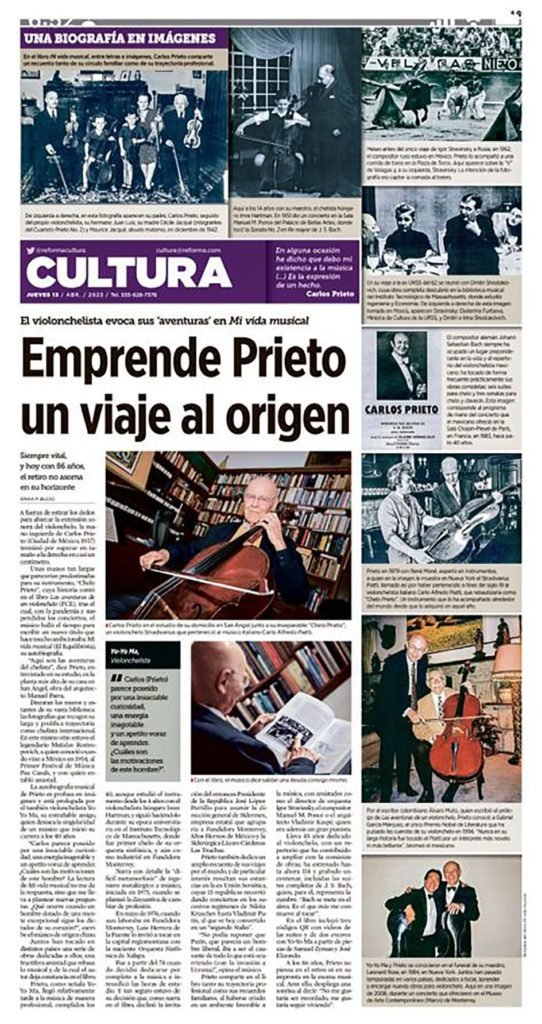Reforma, 12 de abril de 2023, sección cultura
